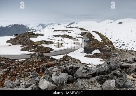 Dalsnibba Hochplateau, Geiranger Skywalk, Norwegen Stockfoto