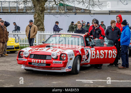 1979 Chevrolet Camaro Z28 von Clark und Neal im Fahrerlager vor dem Gerry Marshall Trophy in Goodwood 76th Mitgliederversammlung, Sussex, UK. Stockfoto