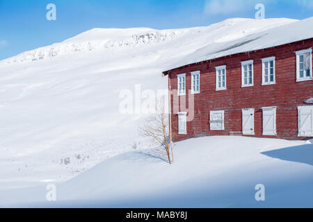 Der DNT-Hütte Sulitjelma, Norwegen Stockfoto