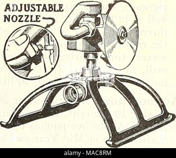 . Dreer Hochsommer Liste 1927. Doppel Rotary Sprinkler Stockfoto