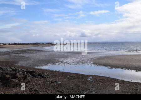 "Außenpool troon promenade Ayrshire, Schottland troon ''''''Isle of Arran ''Scotland'' Ayrshire'. Stockfoto