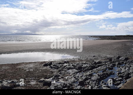 "Außenpool troon promenade Ayrshire, Schottland troon ''''''Isle of Arran ''Scotland'' Ayrshire'. Stockfoto