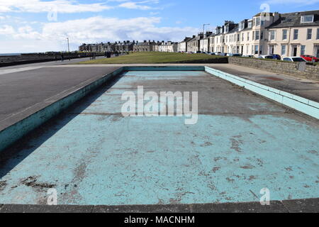 "Außenpool troon promenade Ayrshire, Schottland troon ''''''Isle of Arran ''Scotland'' Ayrshire'. Stockfoto