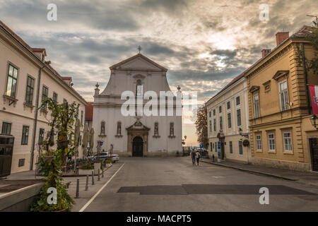 Die Kirche St. Katharina, Zagreb Stockfoto