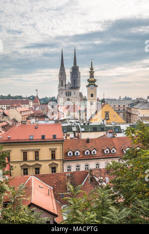 Die Altstadt von Zagreb in Kroatien Stockfoto