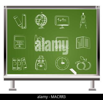 Schule und Bildung Ikonen - Vektor Icon-set Stock Vektor