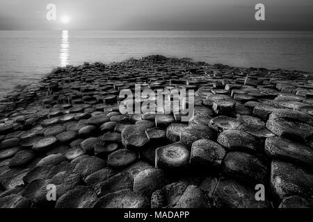 Felsformationen. Riesen Causway. Nortnern Irland Stockfoto