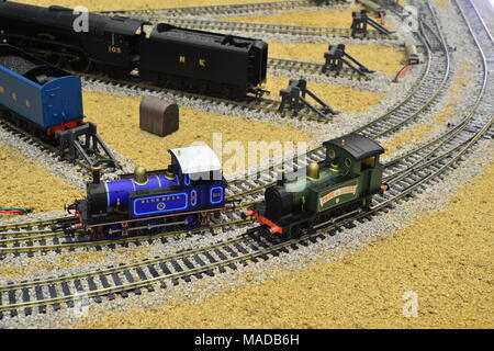 Jintys Modelleisenbahn Stockfoto