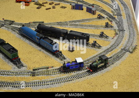 Jintys Modelleisenbahn Stockfoto