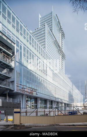 Frankreich, Paris, 31. März 2018: Paris neue Gericht - Nouveau Palais de justice de Paris, von Renzo Paino building Workshop konzipiert Stockfoto