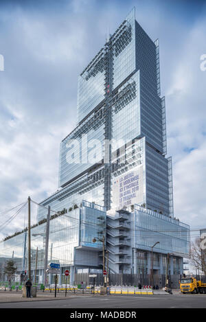 Frankreich, Paris, 31. März 2018: Paris neue Gericht - Nouveau Palais de justice de Paris, von Renzo Paino building Workshop konzipiert Stockfoto