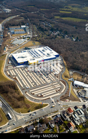 IKEA Möbel & Einrichtung Haus Wuppertal Niedergebreck-Ost auf der Stadtgrenze zu Sprockhövel Haßlinghausen in Nordrhein-Westfalen. Sprockhövel Stockfoto