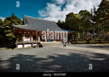 Kondo, Central Hall des Shimo-Daigo Teil der Daigoji Komplex, Daigo-ji Tempel, Shingon buddhistischen Tempel in Fushimi-ku, Kyoto, Japan 2017 Stockfoto