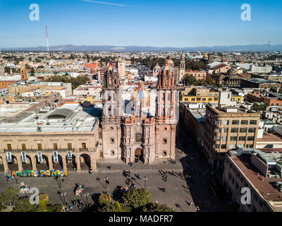 Kathedrale von San Luis Potosí, die Plaza de las Armas, San Luis Potosi, Mexiko Stockfoto