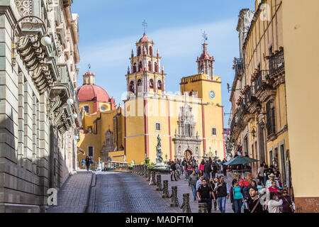 Basilika Colegiata de Nuestra Señora de Guanajuato, oder die Basilika Unserer Lieben Frau von Guanajuato, Mexiko Stockfoto