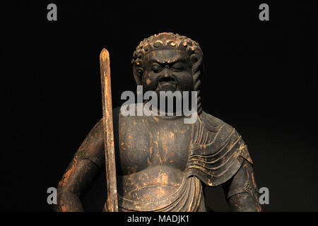 Buddha Statuen an der Tokyo National Museum ausgestellt. Die collectionss sind beeindruckend. In Tokio getroffen, Februar 2018. Stockfoto