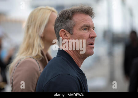 Dennis Quaid nehmen an der Stärke 2 photocall während der MIPCOM 2016 im Palais de Festivals © ifnm Stockfoto