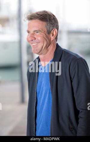 Dennis Quaid nehmen an der Stärke 2 photocall während der MIPCOM 2016 im Palais de Festivals © ifnm Stockfoto