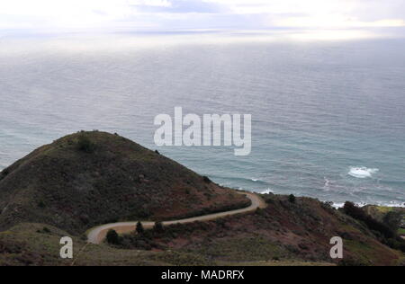 Nacimiento Fergusson Straße, Straße, Wicklung, Landstraße 1 in Big Sur, Kalifornien. Stockfoto