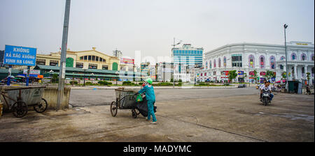 Ha Long, Vietnam - 23. Mai 2016. Stadtbild von Ha Long, Vietnam. Ha Long ist die Hauptstadt und 1st-class provinziellen Stadt der Provinz Quang Ninh, Viet Stockfoto