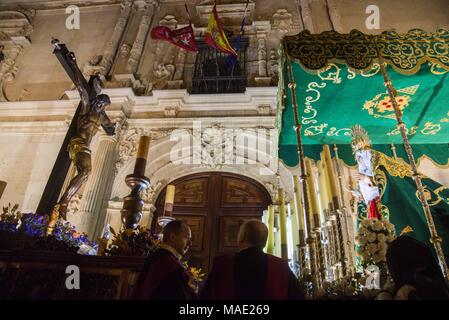 Alcala De Henares, Madrid, Spanien. 29 Mär, 2018. Ab Montag, den 26. März bis Sonntag, den 1. April ist Ostern in Alcala de Henares feierte, Stadt des Weltkulturerbes. Credit: Nacho Guadano/ZUMA Draht/Alamy leben Nachrichten Stockfoto