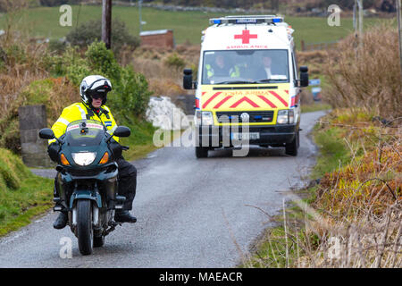 Ras Mumhan, Munster Radrennen auf Valentia Island, County Kerry, Irland Ostern Sonntag, den 1. April 2018 Stockfoto