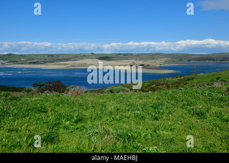 Pazifikküste und Tomale Point Trail Stockfoto