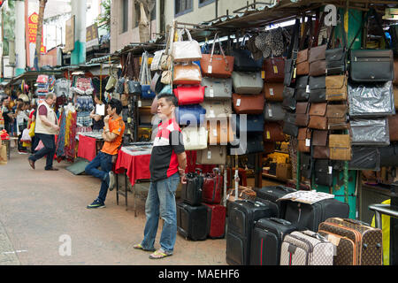 Marktstände Petaling Street Chinatown Kuala Lumpur Malaysia Stockfoto