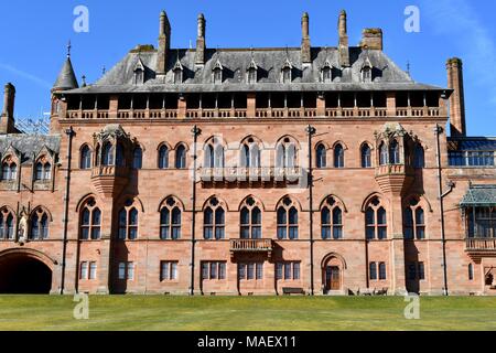 Zurück Seite des Mount Stuart House in der Nähe von Rothesay auf Bute Stockfoto