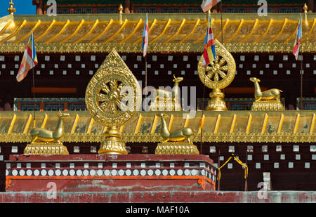 Huiyuan Tempel, Bamei, tibetischen autonomen Präfektur Garze, westliches Sichuan, China Stockfoto