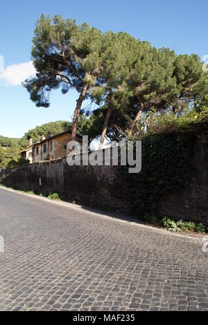 Via Appia Antica (die Via Appia), Rom, Italien Stockfoto