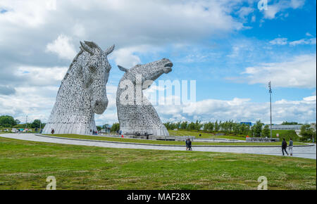 Der Aufbau Digital in einem Sommernachmittag, Falkirk, Schottland Stockfoto