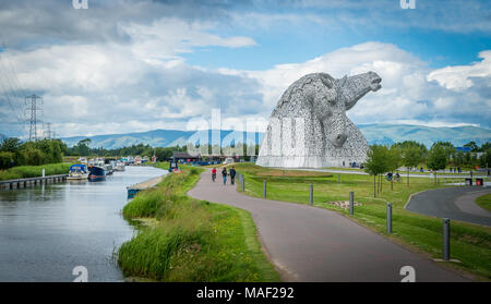 Der Aufbau Digital in einem Sommernachmittag, Falkirk, Schottland Stockfoto