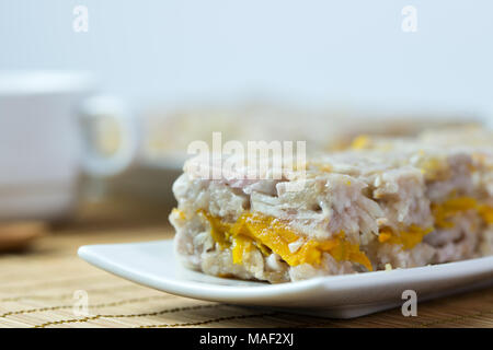 Hausgemachte yam Kürbiskuchen Stockfoto