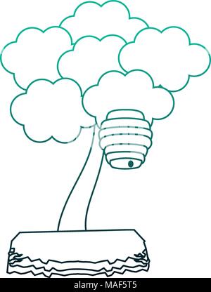 Wabe im Baum Stock Vektor