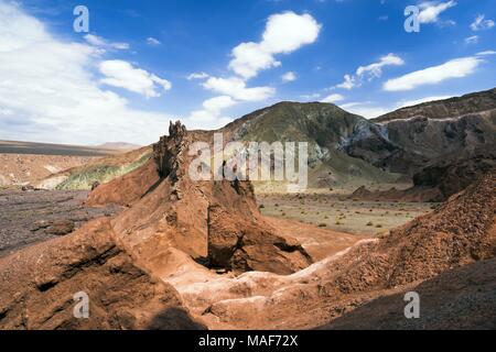 Valle de Arcoiris, Rainbow Valley, Atacama, Chile Stockfoto