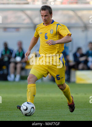 FIFA WM-Stadion Deutschland 10.6.2006, Fußball: FIFA WM 2006, Trinidad und Tobago gegen Schweden 0:0------- Tobias Linderoth (SWE) Stockfoto