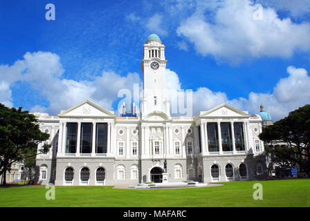 Victoria Theater- und Konzertsaal, Zentralbereich, Singapore City, Singapur. Tag Sommer Stockfoto