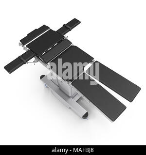 Op-Tisch auf einem weißen. 3D-Illustration, Freistellungspfad Stockfoto