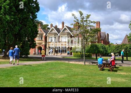Das Mansion House in Bletchley Park, in der Nähe von Milton Keynes, Buckinghamshire, England, Großbritannien Stockfoto