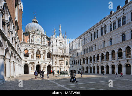 Dogenpalast Venedig Stockfoto