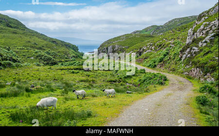 Die malerische Landschaft in Sleat, der südlichste Punkt von Skye. Schottland. Stockfoto