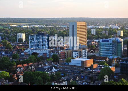 Croydon Skyline im Juni 2015 getroffen Stockfoto