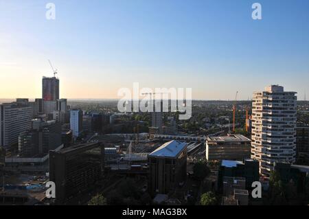 Croydon Skyline im Juni 2015 getroffen Stockfoto