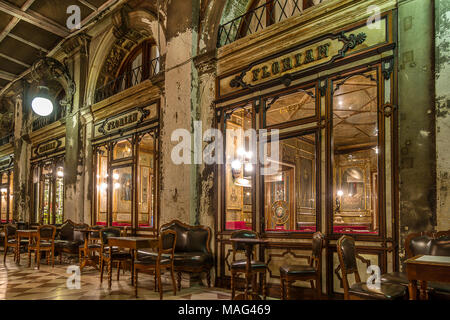 Cafe Florian in Venedig Italien Stockfoto