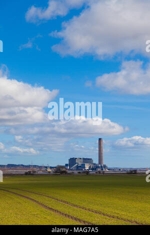 Longannet power station an den Ufern des Firth von weiter Schottland. Stockfoto