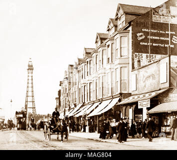 South Beach Promenade, Blackpool, Viktorianischen Periode Stockfoto
