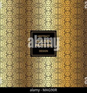 Abstrakte golden pattern Design auf Maya Stil Kunstwerke mit verschiedenen Hintergründen in vektorbasierte Stock Vektor