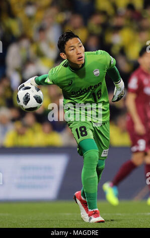 Chiba, Japan. 30 Mär, 2018. Kim Seung-Gyu (vissel) Fußball: 2018 J1 Liga Match zwischen Kashiwa Reysol 2-1 Vissel Kobe bei Hitachi Kashiwa Stadion in Chiba, Japan. Quelle: LBA/Alamy leben Nachrichten Stockfoto