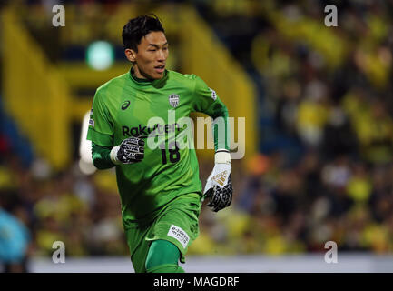 Chiba, Japan. 30 Mär, 2018. Kim Seung-Gyu (vissel) Fußball: 2018 J1 Liga Match zwischen Kashiwa Reysol 2-1 Vissel Kobe bei Hitachi Kashiwa Stadion in Chiba, Japan. Quelle: LBA/Alamy leben Nachrichten Stockfoto